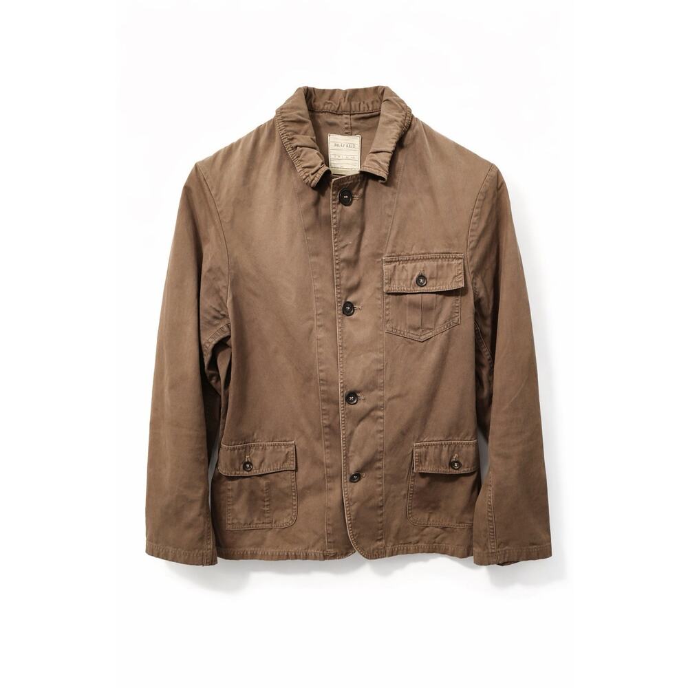 Billy Reid Khaki Brown Tailored Military-Style Field Jacket - Small